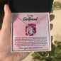 To Girlfriend from Boyfriend - Love you now and forever - Forever Love Gold Necklace for Women
