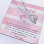 To Wife From Husband - Invincible - Forever Love Gold Necklace for Women