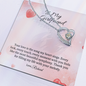To my Girlfriend - Symphony - forever Love Gold Necklace for Women