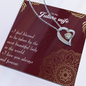 To my Future Wife - Most Beautiful Lady - Forever Love Gold Necklace