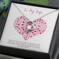 To my Wife - Being my Rock - Forever Love Gold Necklace for Women
