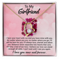 To Girlfriend from Boyfriend - Love you now and forever - Forever Love Gold Necklace for Women