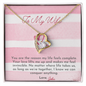 To Wife From Husband - Invincible - Forever Love Gold Necklace for Women