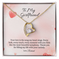 To my Girlfriend - Symphony - forever Love Gold Necklace for Women