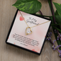 To my Girlfriend - Symphony - forever Love Gold Necklace for Women
