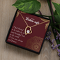 To my Future Wife - Most Beautiful Lady - Forever Love Gold Necklace