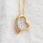 To Girlfriend from Boyfriend - Love you now and forever - Forever Love Gold Necklace for Women