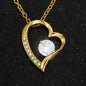 To Girlfriend from Boyfriend - Love you now and forever - Forever Love Gold Necklace for Women