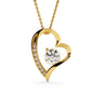 To my Girlfriend - Symphony - forever Love Gold Necklace for Women