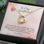 To my Girlfriend - Symphony - forever Love Gold Necklace for Women