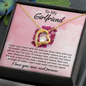 To Girlfriend from Boyfriend - Love you now and forever - Forever Love Gold Necklace for Women