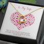 To my Wife - Being my Rock - Forever Love Gold Necklace for Women