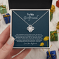 To girlfriend from boyfriend - I'm yours - Love Knot Gold Necklace for Women