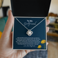 To girlfriend from boyfriend - I'm yours - Love Knot Gold Necklace for Women