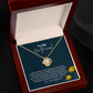 To girlfriend from boyfriend - I'm yours - Love Knot Gold Necklace for Women